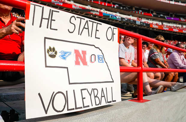 USATSI_21308549 2023-08-30 Nebraska volleyball day vs Omaha